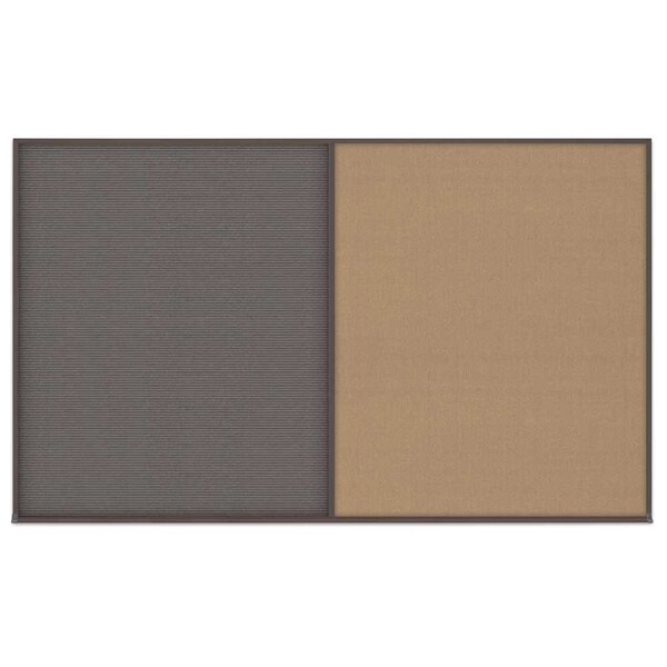 Triple Door Radius Corkboard, 96"x48", Hea